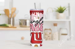 3D Inflated Single Babes Club Tumbler Wrap PNG Product Image 2