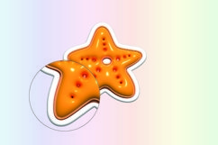 Inflated and Puffed Summer Elements, Sublimation, PNG Product Image 3