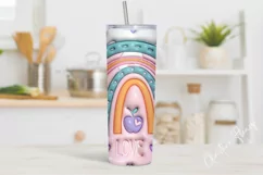 3D Inflated Teacher Tumbler Wrap PNG Product Image 3