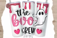 Inflated The Boo Crew Ghost Tumbler Wrap PNG Product Image 1