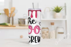 Inflated The Boo Crew Ghost Tumbler Wrap PNG Product Image 2