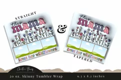 Inflated This Mama Love Her Wildflowers Tumbler Wrap PNG Product Image 3