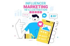 10 Influencer Marketing Illustration Product Image 1