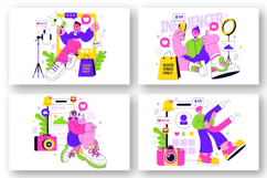 10 Influencers Lifestyle Illustration Product Image 3