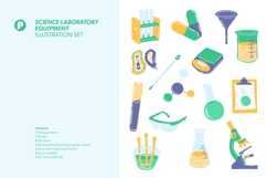 Fun Science Laboratory Equipment Illustration Set Product Image 5