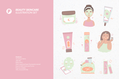 Soft Pastel Beauty Skincare Illustration Set Product Image 2