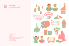 Pastel Moslem Illustration Set Product Image 5