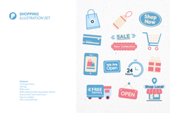 Bright Well-Rounded Shopping Illustration Set Product Image 5