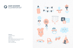Little Cutie Baby Shower Illustration Set Product Image 5