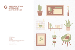 Calming Aesthetic Room Decoration Illustration Set Product Image 5