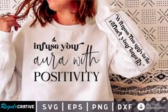 Infuse Your Aura With Positivity SVG, Sleeve SVG Design Product Image 3