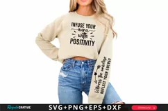 Infuse Your Aura With Sleeve SVG, Positive SVG Design Product Image 1