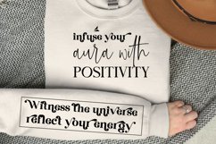 Infuse Your Aura With Positivity SVG, Sleeve SVG Design Product Image 1