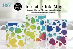 Infusible Ink Mug Cut File SVG - Animal Print Mug Design Product Image 1
