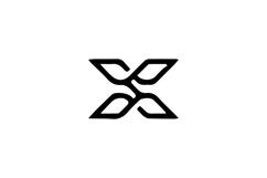 Initial x letter logo icon for business branding and company Product Image 1