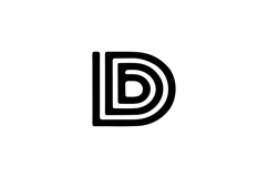 Initial D Logo Template Concept Company or Business Branding Product Image 1