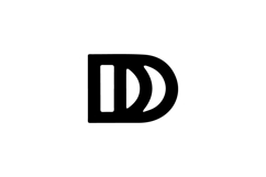 Initial D Logo Template Isolated Company or Business Brandin Product Image 1