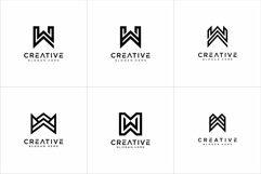 SET OF initial letter W logo vector design Product Image 3