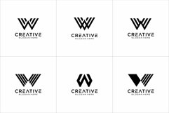 SET OF initial letter W logo vector design Product Image 7