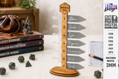 RPG Initiative Tracker Laser Cut | Game Master | Markers SVG Product Image 1