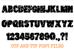 Ink Blood Block Lettering ABC Splatter Font Typeface OTF Product Image 2