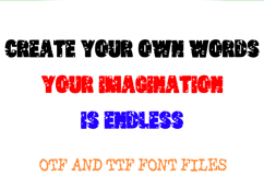 Ink Blood Block Lettering ABC Splatter Font Typeface OTF Product Image 3