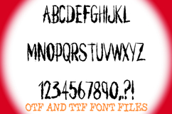 Ink Blot Rough Brush Lettering ABC Font Typeface Alphabet Product Image 2