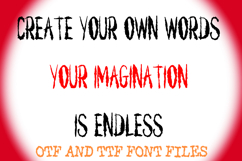 Ink Blot Rough Brush Lettering ABC Font Typeface Alphabet Product Image 3