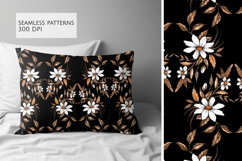 Ink Daisy Watercolor Seamless Patterns Product Image 2