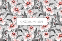 Ink Floral Seamless Pattern Product Image 1