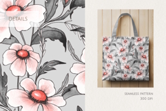 Ink Floral Seamless Pattern Product Image 2
