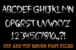 Ink Slash Calligraphy Brush Lettering ABC Font Typography Product Image 2