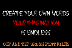 Ink Slash Calligraphy Brush Lettering ABC Font Typography Product Image 4