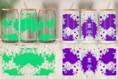 Ink Splashes Pattern Glass Can Wraps Product Image 2