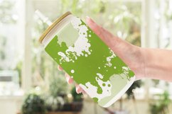 Ink Splashes Pattern Glass Can Wraps Product Image 6