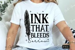 Ink That Bleeds Sorrow Gothic PNG | Tortured Poet PNG Product Image 3