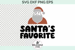 Santa's Favorite | Christmas SVG DXF PNG EP Product Image 1