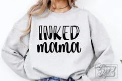 Inked Mama SVG - Cool Moms Have Tattoos - Tattooed Mom PNG Product Image 3