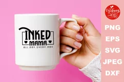 Inked mama all day every day svg, mother's day cut file Product Image 3