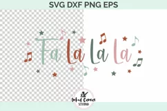 Fa La La La Christmas | Christmas SVG DXF PNG EPS Product Image 1