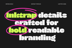 Inktera - Bold Inktrap Font Product Image 5
