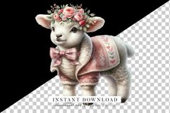 Valentine Baby Sheep Clipart Product Image 2