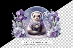 Whimsical Watercolor Clipart Ferret Product Image 2