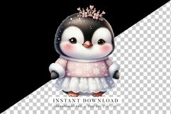 Cute Girl Penguin Clipart Product Image 2