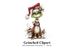 Pouty Grinch Woman Clipart PNG Product Image 1