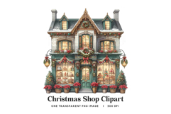 Christmas Boutique Storefront PNG Single Graphic 300 DPI Product Image 1
