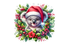 15 Christmas Wreath Animal PNG Bundle 300 DPI Holly Pine Product Image 11