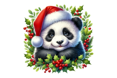 15 Christmas Wreath Animal PNG Bundle 300 DPI Holly Pine Product Image 14