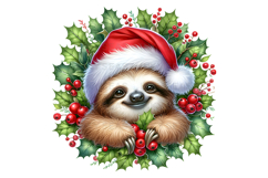 15 Christmas Wreath Animal PNG Bundle 300 DPI Holly Pine Product Image 16