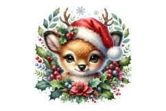 15 Christmas Wreath Animal PNG Bundle 300 DPI Holly Pine Product Image 2